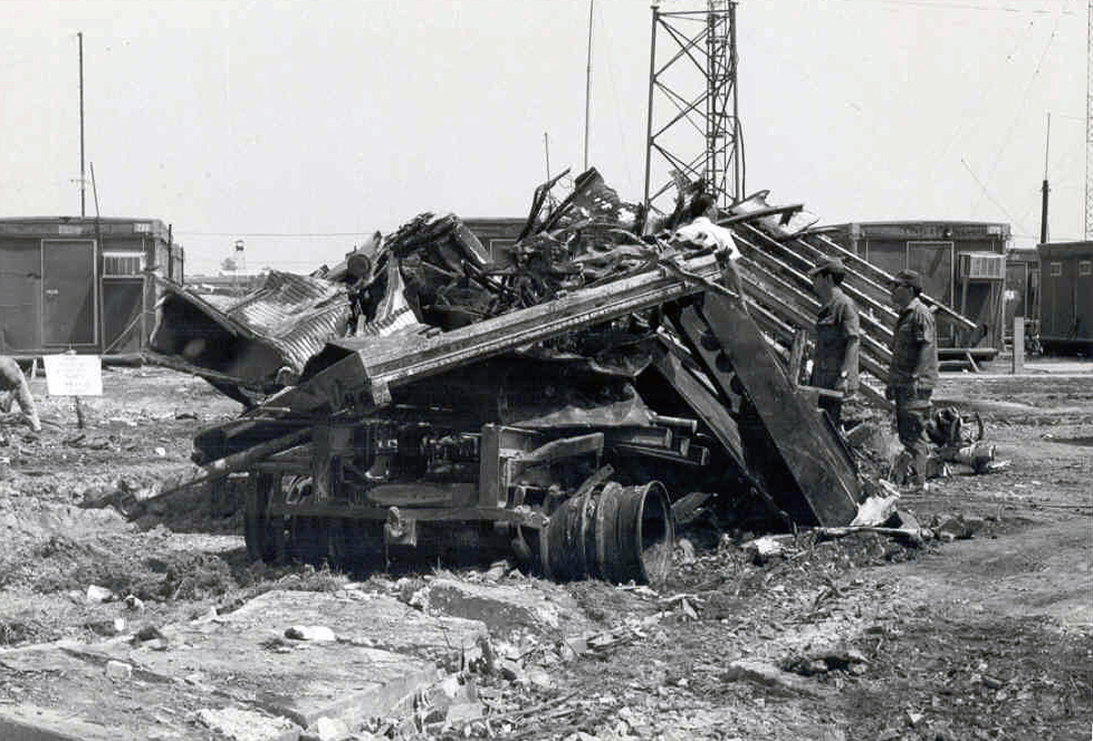 AFTN Udorn Crash debris on April 10, 1970