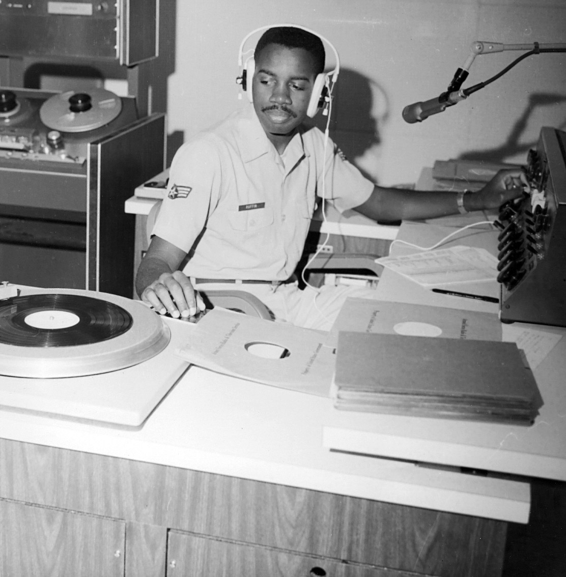 Sgt Gerald Ruffin on the board - AFTN Udorn 1968