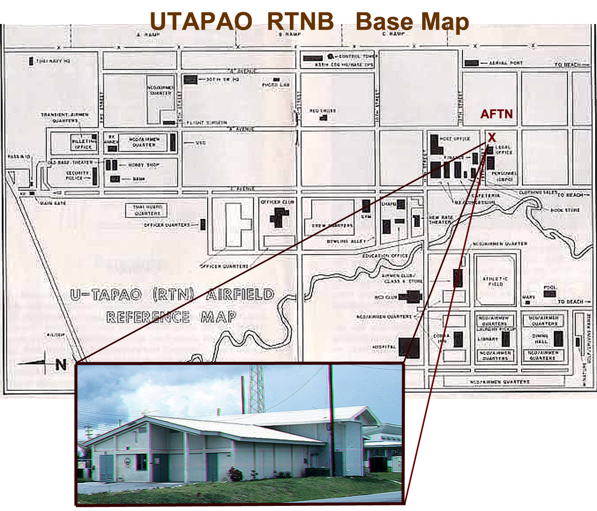 Location of AFTN Utapao Station 