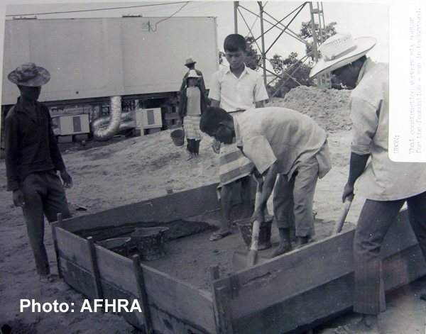 Site work for AFTN Ubon TV 1968