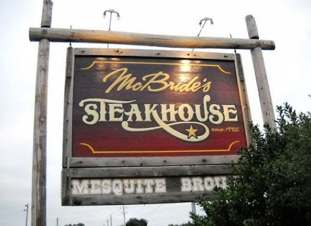 McBrides Steak House, Wichita Falls, TX