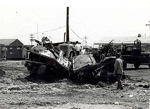 Crash debris at AFTN Udorn, April 10, 1970