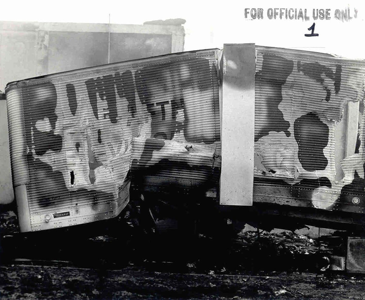 F4 Crash Photo at Udorn RTAFB - April 10, 1970