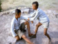 Kids at play in Phimai