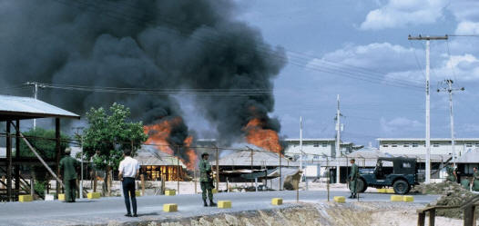 aftn station burning 1970