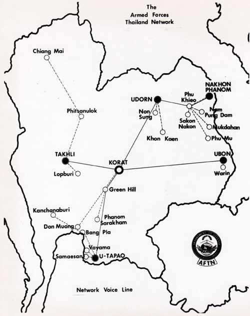 AFTN Network Map - 1968