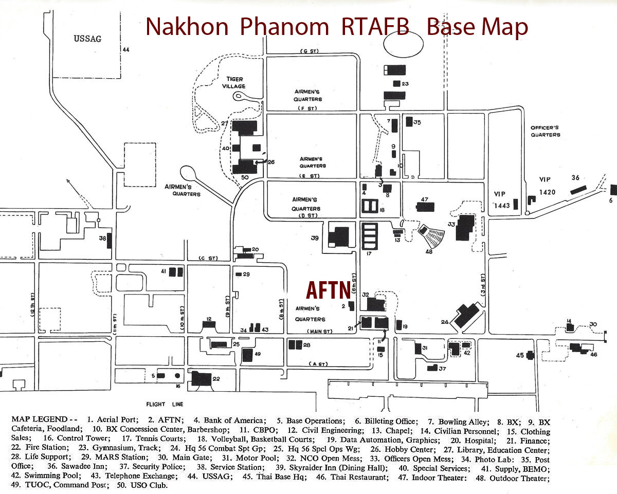 Nakhon Phanom RTAFB Base Map