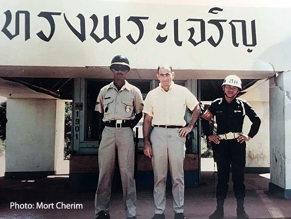 AFTN Ubon Mort Cherim at main gate 1968