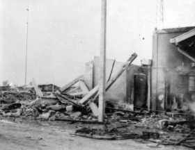 remains of burned station