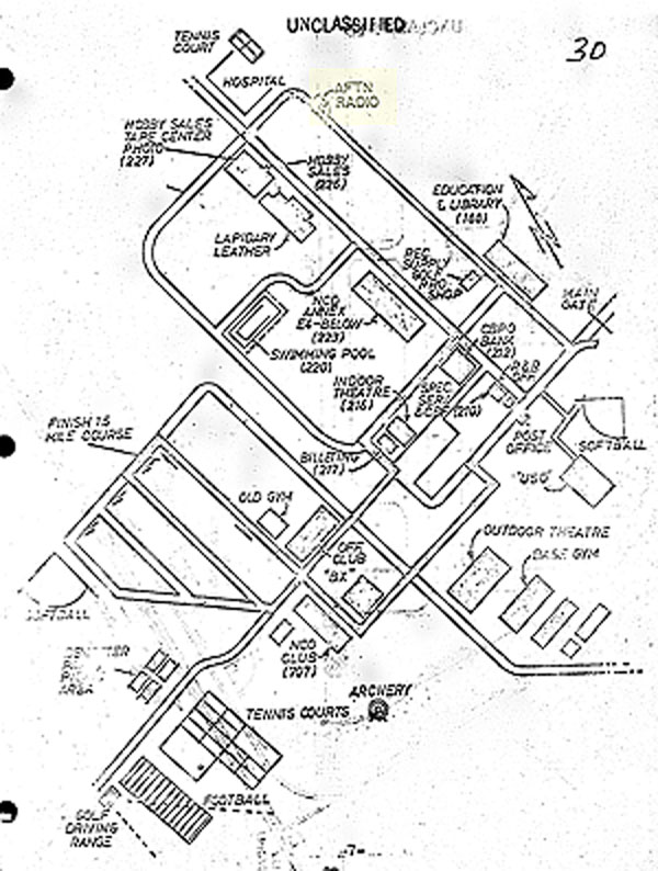 Udorn RTAFB - Base Map 1974